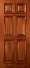DoorCraft 6 Panel door in Traditional Cinnamon Red finish.
