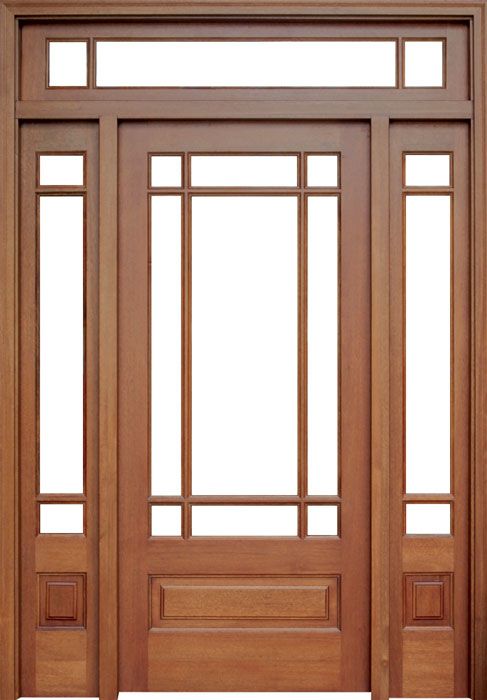 Prairie Exterior French Patio Door 1, Patio Door With Sidelights And Transom