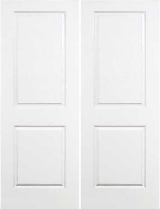 Solid Core Moulded Smooth Carrara Interior Door Double Door