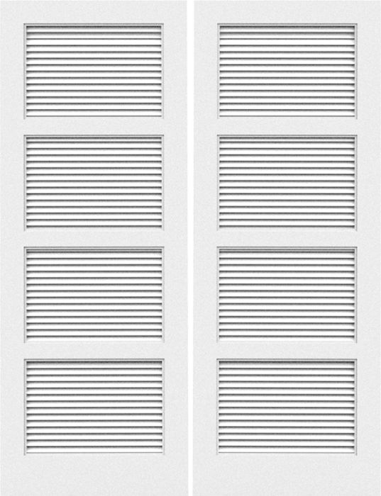 Louvered Shutter Door