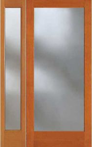 Full Lite Exterior Fir Door, Sidelite, 7001 