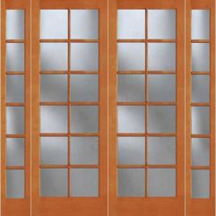 12-Lite Exterior Fir Double Door, Sidelites, 1512