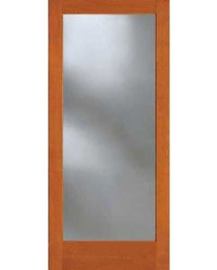 8-0 Insulated Full Lite Exterior Fir Single Door, 7001