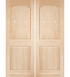 2020C Wood Arch Top Panel 2 Panel  Ovolo Double Interior Door