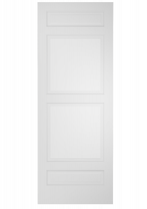 204F Wood 4 Panel Transitional Ovolo Single Interior Door