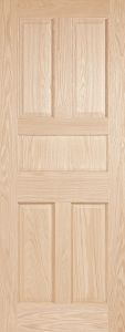 2050 Wood 5 Panel Transitional Ovolo Single Interior Door