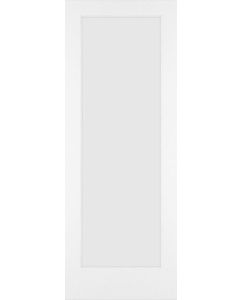 6-8 Primed 1 Lite French Single Door, Clear Tempered Glass