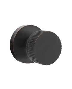 Select Conical Straight Knurled Knob with Disk Rosette