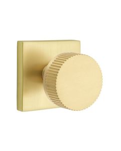 Select Conical Straight Knurled Knob with Square Rosette