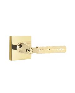 Select L-Square Hammered Key In Lever with Square Rosette