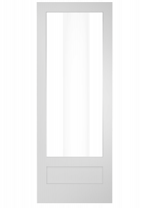 6910 Wood 1 Panel  3/4 Lite  Transitional Shaker Single Interior Door