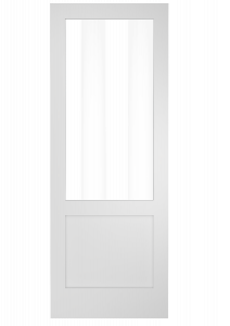 691K Wood 1 Panel  1/2 lite Contemporary Modern Shaker Single Interior Door