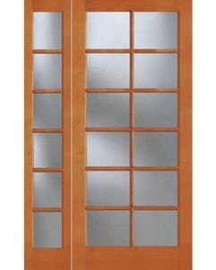 8-0 Tall12-Lite Exterior Fir Door, Sidelite, 1512