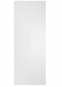 7960 Wood 6 Panel  Rustic-Old World Shaker Single Interior Door