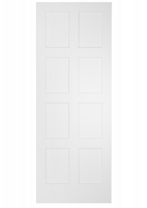 7980 Wood 7+ Panel  Transitional Shaker Single Interior Door