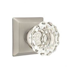 Astoria Clear Knob with Quincy Rosette