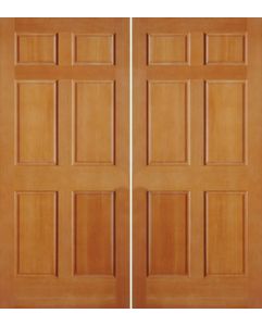 6-8 6 Panel Exterior Fir Double Door