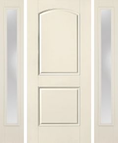 2 Panel Soft Arch Smooth Star, Door 2 Sides, Clear