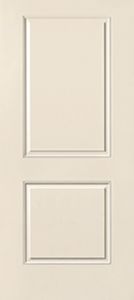 2 Panel Square Top  Smooth Star, Single Door