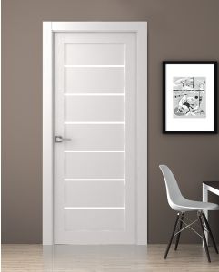 Prefinished Alba Bianco Noble Modern Interior Single Door