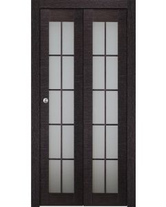 Prefinished Avanti 10 Lite Vetro Black Apricot Modern Interior Bi-Fold 2 Door