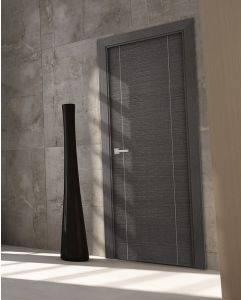 Prefinished Avanti 2U Black Apricot Modern Interior Single Door