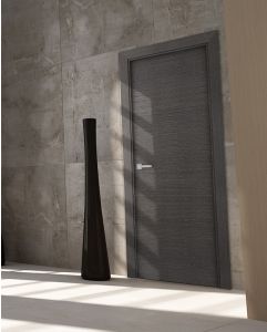 Prefinished Avanti Flat Black Apricot Modern Interior Single Door