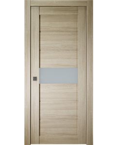 Prefinished Edna Vetro Shambor Modern Interior Single Pocket Door