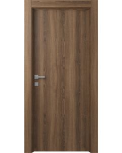 Prefinished Optima Pecan Nutwood Modern Interior Single Door