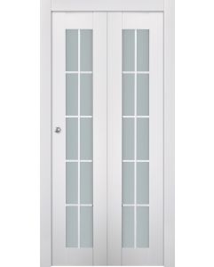 Prefinished Smart Pro 10 Lite Vetro Polar White Modern Interior Bi-Fold 2 Door