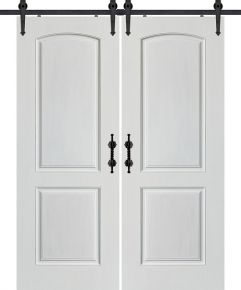 2 Panel MDF Double Barn Door- Design on 2 Side