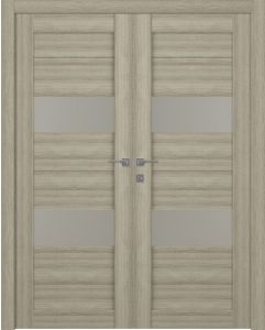 Prefinished Berta Vetro Shambor Modern Interior Double Door