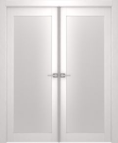 Prefinished Smart Pro 207 Vetro Polar White Modern Interior Double Door