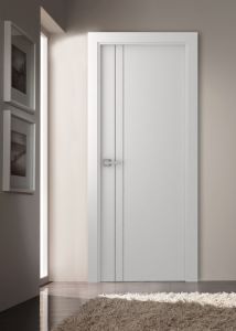 Prefinished Sharp VV White Modern Interior Single Door