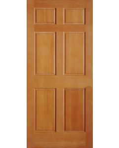 6-8 6 Panel Exterior Fir Single Door
