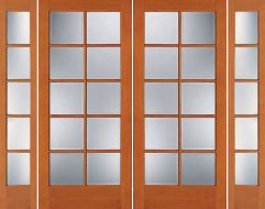 10-Lite Exterior Fir Double Door, Sidelites, 1510