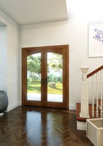 Mahogany Arch Lite, Full Lite Double Door|G101-ARP-OG