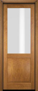 Mahogany 1/2 Lite 1 Panel Single Door|G5001-OG