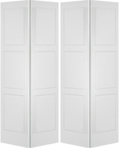 Raised 3 Panel Contemporary Modern Bifold 4 Door | GP310