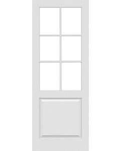 6 Lite Raised 1 Panel Interior Single Door | GPG20106