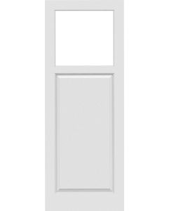 Top View Raised 1 Panel Craftsman Interior Single Door | GPG22301