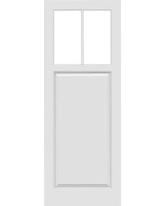 Top View 2 Lite Raised 1 Panel Craftsman Interior Single Door | GPG22302
