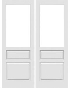 1/2 lite Raised 2 Panel Interior Double Door | GPG30101