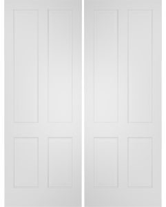 Raised 4 Panel Interior Double Door | GP401