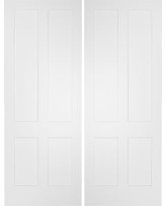 4 Panel Flat Interior Double Door | PN401