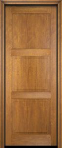 Mahogany 3 Panel Solid Single Door|P301-S-OG