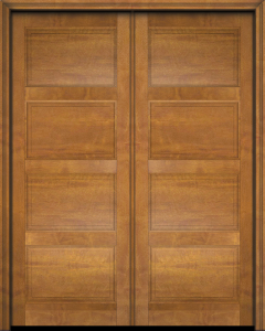 Mahogany 4 Panel Solid Double Door|P401-S-OG