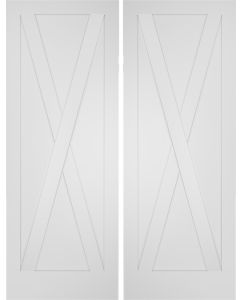 4 Panel Flat Interior Double Door | PN902