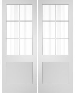 6 Lite SDL 2/3 Lite 1 Panel Interior Double Door | PNG20106