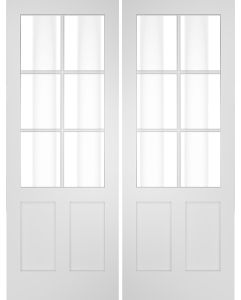 6 Lite SDL 2/3 Lite 2 Panel Interior Double Door | PNG31906
